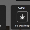 Options after selecting grabbed region or page using Pixlr Grabber