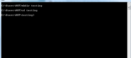 Create directory in Windows using command prompt