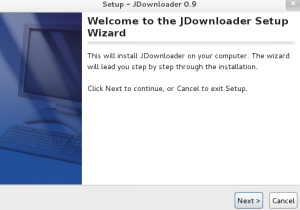 JDownloader installation wizard