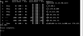PathPing command in Windows