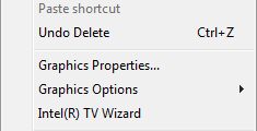 Personalization settings in Windows 7