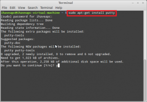 How To Install And Use PuTTY In Linux Mint / Ubuntu