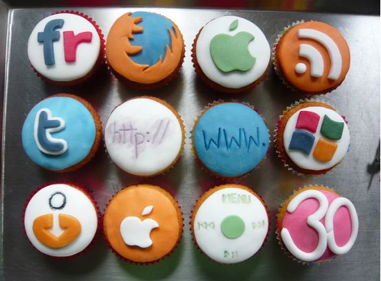 Birthday cake for internet addicts