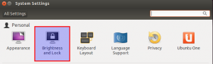 Screen lock and timeout section in Ubuntu 12.04 LTS