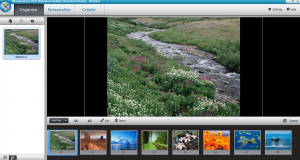 Main interface of Wondershare DVD Slideshow Builder