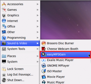 mp3 gain linux mint