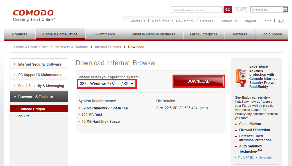 Comodo Dragon 113.0.5672.127 for windows instal free