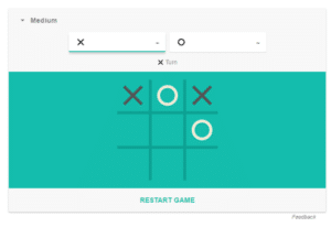 playing tic tac toe through google search