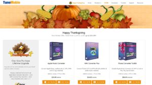 tunemobie thanksgiving giveaway page