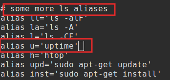 adding aliases in .bashrc file