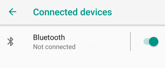 enabling Bluetooth on phone to be paired with Windows 10 PC