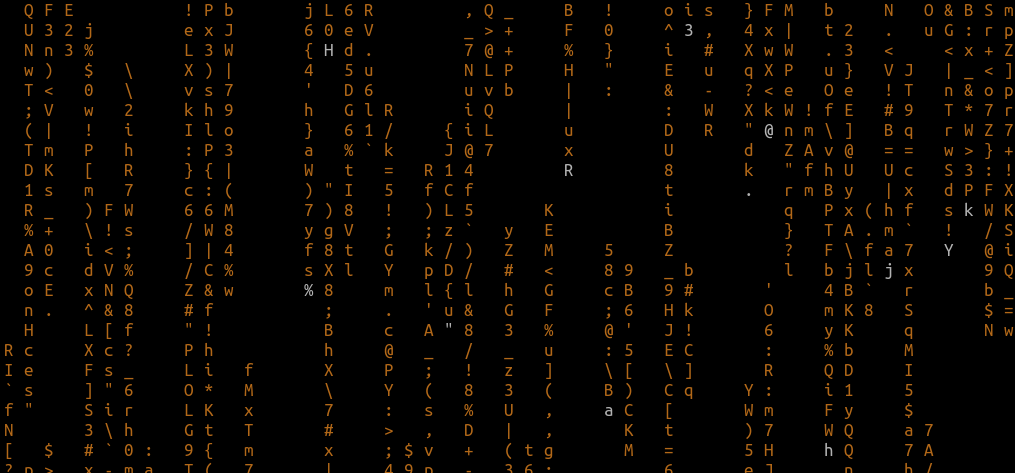 cmatrix display with different color