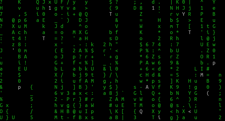 turn off displaying bold characters in cmatrix