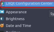 accessing LXQt configuration center in Lubuntu 18.10