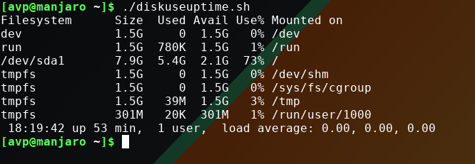 running the bash shell script that has a long command