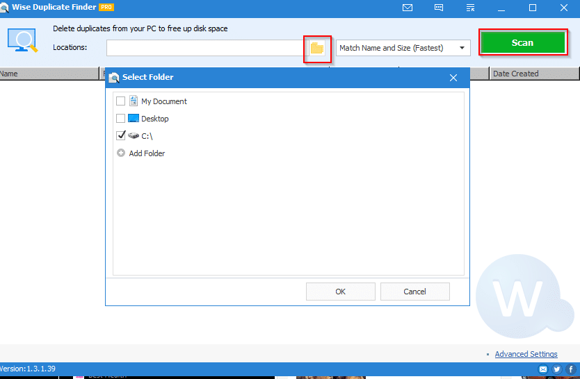 Wise Duplicate Finder Pro interface