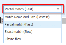 search criteria when using Wise Duplicate Finder Pro