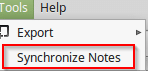 manually syncing TomBoy Notes through SSH in Linux Mint