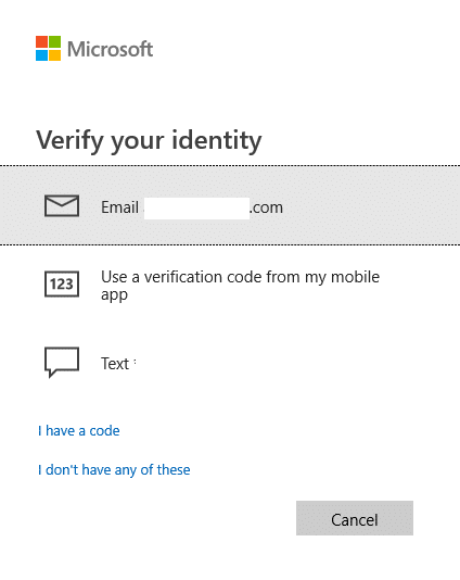 verify identity windows 10