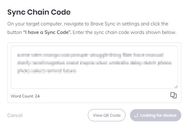 brave browser sync