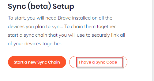 Brave Browser Sync