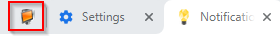 pinned tab in Google Chrome