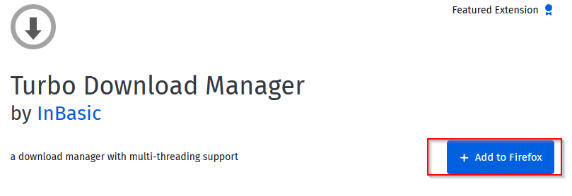 firefox add on turbo download manager