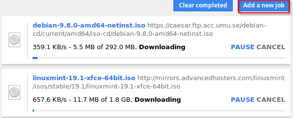 multiple files being downloaded using Turbo Download Manager