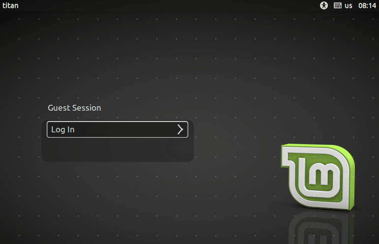 Guest only access login screen in Linux Mint