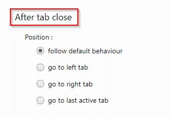 configuring After tab close options for SimpleTabOrder Opera add-on