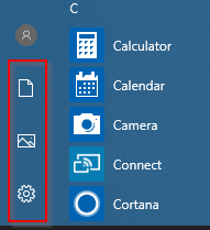 Windows 10 start menu folders