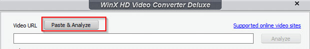 downloading online videos using WinX HD Video Converter Deluxe