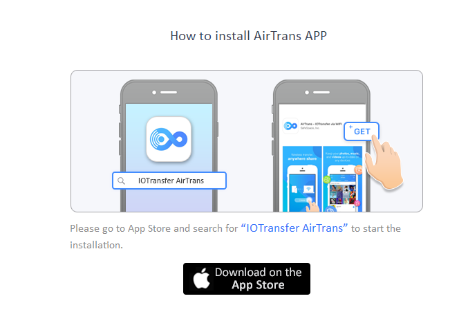 AirTrans app for iOS devices