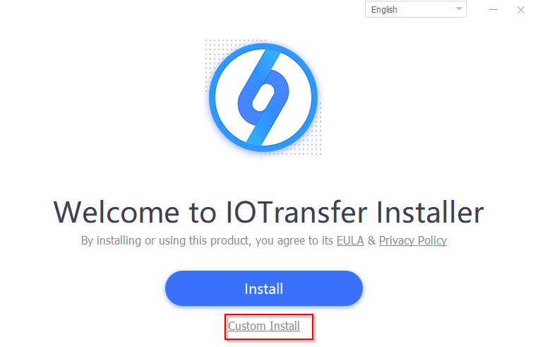 IOTransfer 3 setup screen