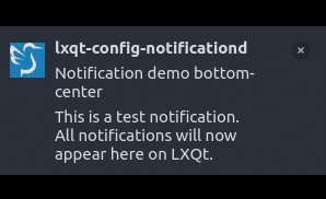 changing the dimensions of notifications window in Lubuntu 19.04