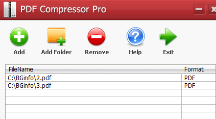 adding multiple PDF files in PDF Compressor PRO