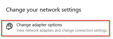 accessing network adapter properties and changing their settings in windows 10