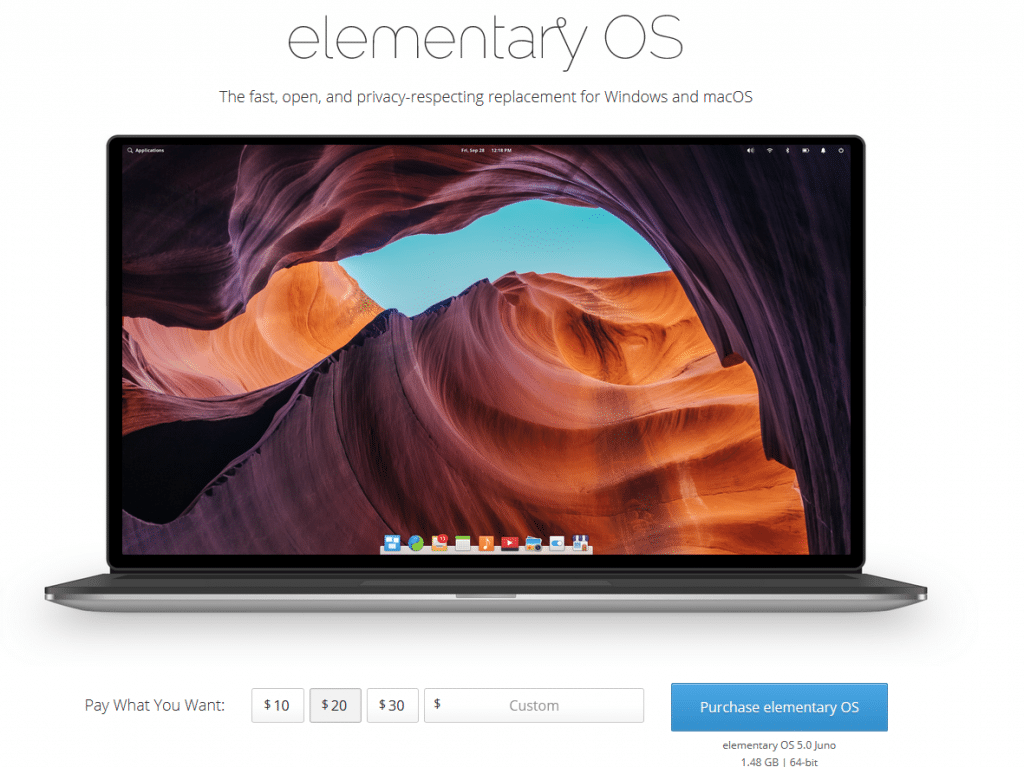 elementary OS download page