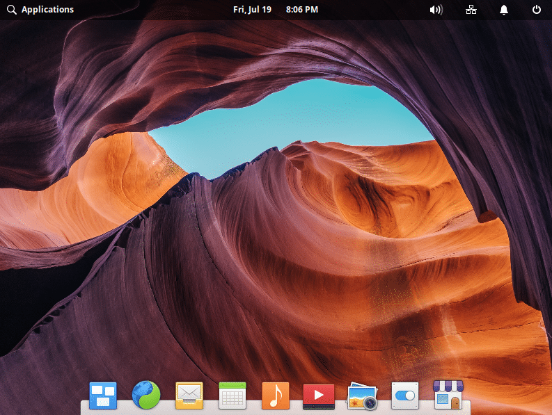 Pantheon desktop environment in elementary OS 