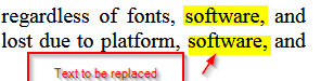 original words to be replaced in PDF document using PDF Replacer Pro