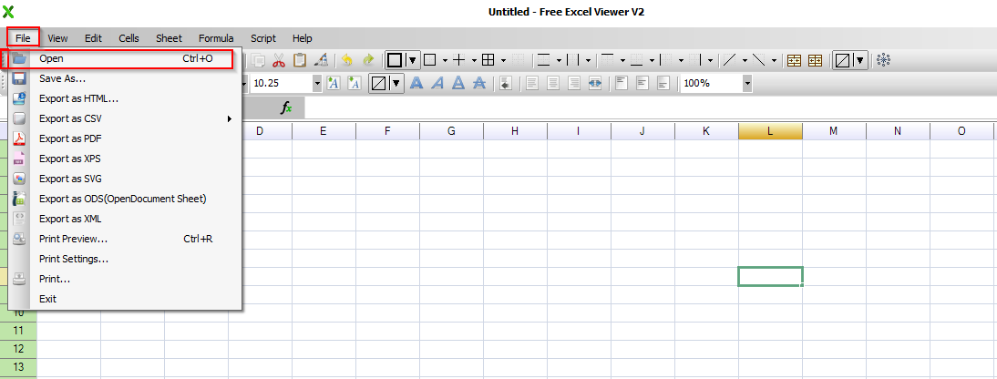 excel portable 2019