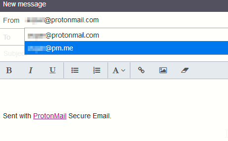 change protonmail address