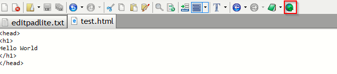 editing and previewing html files in EditPad Lite