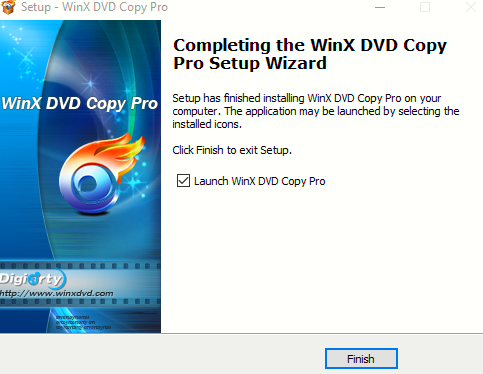 WinX DVD Copy Pro installed