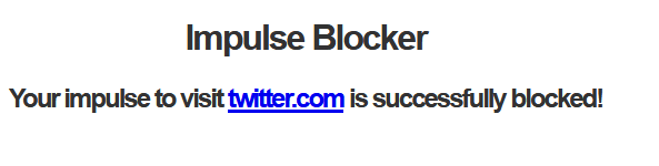 websites blocked using Impulse Blocker