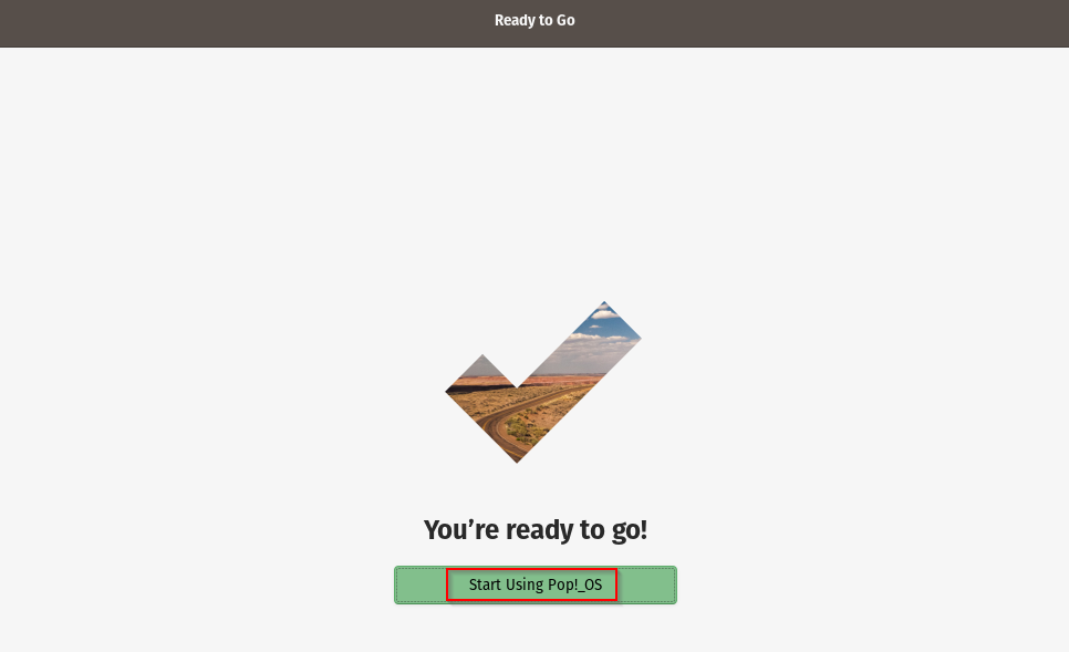 Pop!_OS installation completed
