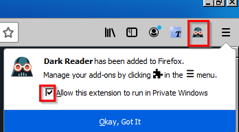 darkreader firefox