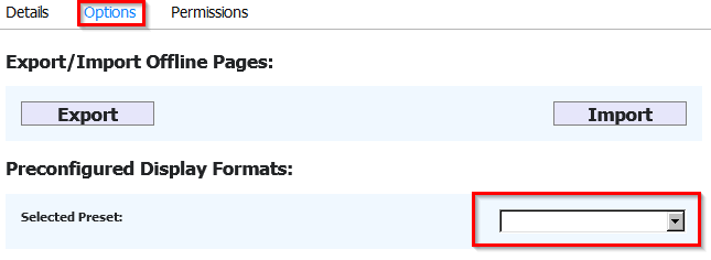 selecting a preset mode for Tranquility Reader