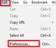 accessing Cyberduck preferences