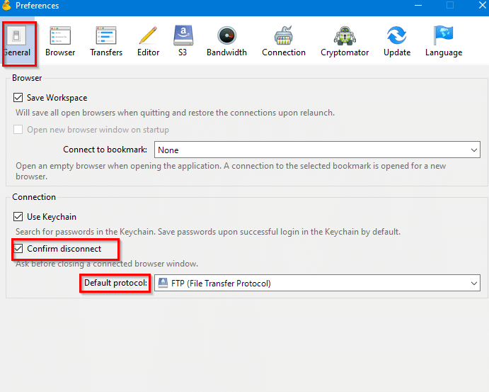 cyberduck dns lookup failed